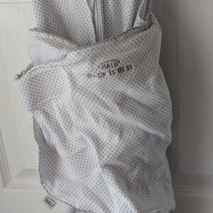 Halo SleepSack Swaddle in Gray and White